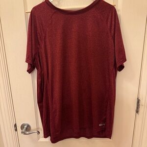 Tek Gear Men’s Maroon Short Sleeve Shirt | 2X